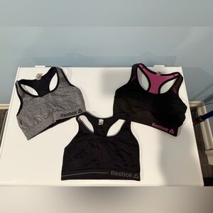 Set of 3 Reebok Sports Bras - Not padded